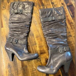 Jesica Simpson gray boots! Women’s sz 7 cute buckles!